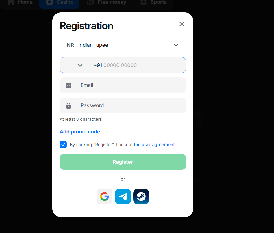 1Win promo code India 500 percent bonus
